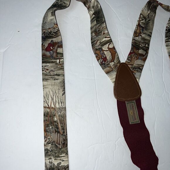 Trafalgar Horse Dogs Riding Nature Hunting Full Length Adjustable Suspenders - Picture 2 of 8